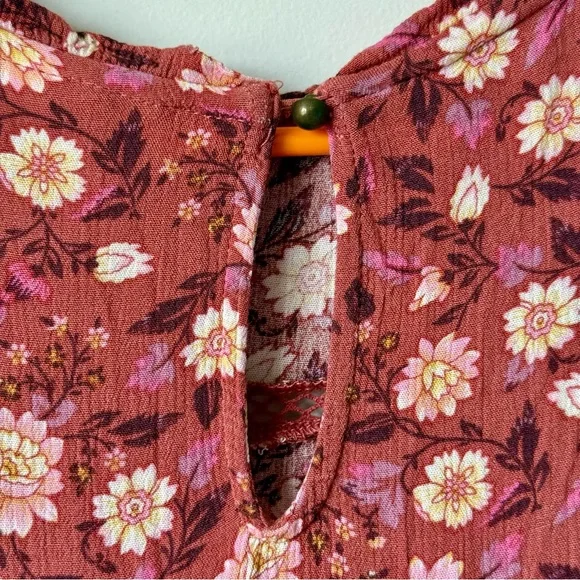 KNOX ROSE Short Sleeved Floral Tiered Boho Dress—SZ. XS - Picture 9 of 14